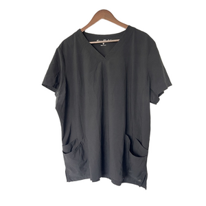 Easy stretch Black V-Neck women’s scrub top Shirt size 2XL